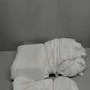 Great Bay Home Cotton Jersey Knit Queen Sheet Set - Ultra-Soft, Stretchy, Heathered Melange White Bed Sheets - Cozy, Soft T-Shirt Sheet & Pillowcase Set
