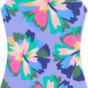 Kanu Surf Girls' Hurricane Beach Sport UPF 50 One Piece Swimsuit (4, Kiana Purple)