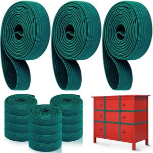 12 Pcs Extra Large Moving Rubber Bands 30" for Furniture Strength Elastic Moving Bands for Mover Packing Pallet Blanket Boxes Supplies (Green)