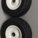 13x5.00-6 Rubber Lawn Mower Tire and Wheel, 2 Pcs Replacement 13x5-6nhs Riding Mowers Lawn Pneumatic Tire with Bearing Bore 3/4" & 5/8", 3" -4.5" Centered Hub