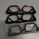 miyya Stylish Reading Glasses for Women, Cheaters Eyeglasses, Oversized Blue Light Readers, Fashion Eye Glasses (Black + Tortoise + Gray Leopard)