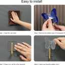 S.T.D Bathroom Hooks, for Hanging Clothes, Towel, Hat, Bags, Key, Coat, Miscellaneous, Hook - Dragonfly 4 Colors Acrylic (Frosted) Family Decor Self-dhesive Hanging Hook4Pack