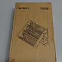 2-Tier Dish Drying Rack, Multifunctional Dish Rack, Height Adjustable, Rustproof Kitchen Dish Drying Rack with Drainboard, Utensil Holder & Cup Holder for Kitchen Counter Black