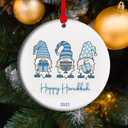 Christmas Hanukkah Ornament, Chrismukkah Family Ornament Keepsake Xmas Tree Dcor (C24)