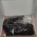 Clip in Hair Extensions, FLUFYMOOZ 4PC 100％ Pure Protein Silk Hair Extensions Long Soft Natural Hairpiece 20 Inch Curly Hair Extension for Women (Black with Copper Golden Blonde)