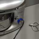 COOKLEE Stand Mixer, 9.5 Qt. 660W 10-Speed Electric Kitchen Mixer with Dishwasher-Safe Dough Hooks, Flat Beaters, Wire Whip & Pouring Shield Attachments for Most Home Cooks, Silver