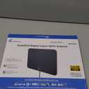 TV Antenna Indoor, Digital Amplified Indoor HDTV Antenna, 1080p VHF UHF Television Local Channels Detachable Signal Amplifier and 16.5ft Long Coax Cable (Black)