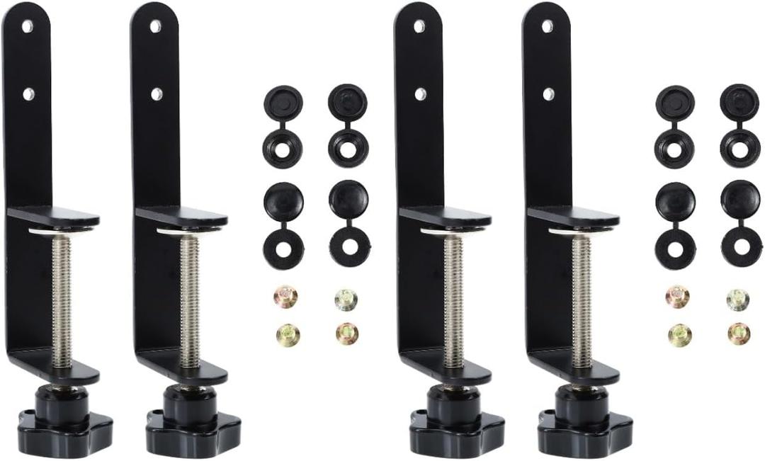 Gatuida 2 Sets Pegboard Hook Clips - Perfect for Organizing Desk Space, Easy Installation Tool for Clamp-on Desk Pegboard and Shelves