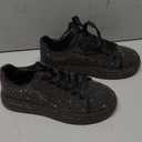 LUCKY STEP Rhinestone Sneakers for Women Platform Sparkly Glitter Bling Tennis Shoes Fashion Bedazzled Wedding Bridal Party Walking Sneakers (9)