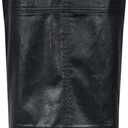 Long Skirts for Women Trendy High Waisted A Line Business Casual Leather Maxi Skirt with Slit Dressy (Black, XL)