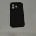 Vooii Compatible with iPhone 14 Pro Case, Liquid Silicone Upgrade [Camera Protection] [Soft Anti-Scratch Microfiber Lining] Shockproof Phone Case for iPhone 14 Pro 6.1 inch - Black