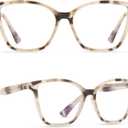 DIFF Leah Oversized Rectangle Blue Light Blocking Reading Glasses for Women