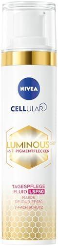 NIVEA Cellular Luminous 630 Anti-Dark Spot Day Cream 40 ml – Brightening Face Moisturizer with Hyaluronic Acid & Vitamin E for Even Tone and Radiant Skin