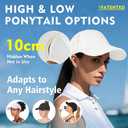 TOP-EX Womens Baseball Cap with Ponytail Hole Summer Cooling SPF 50 Waterproof Sun Caps for Outdoor Sports Adjustable Packable Grey S/M (Gray)
