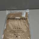 Prettywear Women's Quarter Zip Pullover Sweaters 2024 Long Sleeve Collared Slim Fit Ribbed Knit Business Casual Fall Top (Mediu, Khaki)