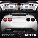 NDRUSH Smoked Taillight Rear Marker Lights Vinyl Tint Film Precut Overlay Tail Light Wrap Cover Compatible with Chevy Corvette 2005-2013