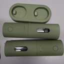 LARS NYSM Electric Salt and Pepper Grinder Set, USB Rechargeable, Automatic Salt and Pepper Mills, Spice Shakers Refillable with LED Light, Adjustable Coarseness, Ceramic Grinder (Sage Green)