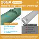 Pool Water Bags for Pool Covers, Sunwuk 0.4mm (26GA) Thickness Heavy-Duty Water Bags with Handle, 6 Pack 8Ft Pool Cover Weights for Inground Pool Cover