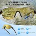 KastKing Nizini Polarized Sports Fishing Sunglasses, With PuriVex Protective Lens Coating, Rimless Wrap Design, Men Women