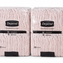 Brand Depend , Size M , Underwear 4 Pack