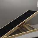 Dog Ramp for Bed - Foldable Small to Large Dog Ramp for Couch - 6 Adjustable Height from 12" to 24" - Stairs with High Traction Mat - Wooden Portable Ramp for Dogs to Get on Bed Couch Car Up to 200LBS