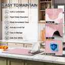 Ecotrim - Dish Drying Mat for Kitchen Counter | Coffee Bar Mat for Countertops | Heat Resistant Drainer Mat with Non-slip Rubber Backed | Hide Stain Kitchen Absorbent Draining Mat | Pink 18"x24"