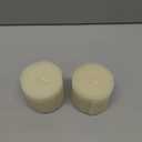 3x3 Inch Pure White Natural Bee Waxs Candles Set of 2,70-95 Hour Long Bees Candles Burning,Unscented Smokeless and Dripless for Home Decor,Wedding, Dinner,Gifts, Ivory