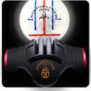 360-Degree Golf Ball Marker Alignment Tool Kit - Triple Line Stencil with 3-Color Pens and Gift Box