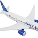 Daron Toy Airplane United Airlines Die-Cast Metal Model Airplane Toy with Plastic Parts for Kids Ages 3+