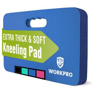 WORKPRO Extra Thick Kneeling Pad, Soft NBR Foam Cushioning for Knee, Large Foam Kneeler Mat for Gardening, Bathing Baby, Exercise, Workout Supplies, 17.5 x 11 x 1.5 in, Blue
