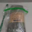 Solid Color Polyester Linen Blended Thin Dinner Napkins - Pack of 12 (40 x 40 cm) - for Events & Home Use (Army Green)