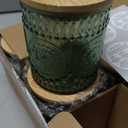 DARJEN 10 Pack Green Candle Jars for Making Candles- 7.5 OZ Empty Glass Candle Making Jars with Bamboo Lids and Labels, Candle Containers Candle Making Jars for DIY Gifts