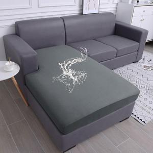 hyha Waterproof Couch Cushion Covers, Sectional Sofa Slipcovers Washable, L Shape Chaise Dog Couch Covers for Sectional Sofa, Universal Furniture Protector (1 Piece for Chaise, Dark Grey)