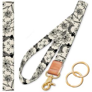 Long Neck Lanyard, Key Lanyard, ID Badge Holder, Car Key Lanyard, Wallet Lanyard, Halloween Bats