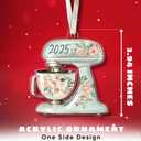 Baking Ornaments for Christmas Tree - Baking Gifts for Women, Cooking Lovers, Bakers - Cookie Cupcake Christmas Ornament - Cooking Bakery Cake Chef Ornaments - Acrylic Ornament 2025