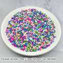 YHYPOCI 100g 7mm Fake Sprinkles Polymer Clay Sprinkles Fake Candy Sprinkles Resin Sprinkles Clay Slices for Craft Sprinkles Decoration Scrapbook DIY Nail Art