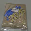 YUINYO Class of 2026 Cake Topper - Congrats Grad Decorations - 2026 High School/ College/ University Graduation Party Decoration Supplies(Dark Blue and Gold）