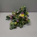 2 Pack 5.68 FT Artificial Daisy Garland with 3D Butterfly, Hanging Fake Flowers Greenery Eucalyptus Garland Floral Vines for Wedding Table Home Room Sping Decor