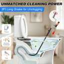 Dreyoo 3 FT Toilet Snake Drain Clog Remover with Gloves,2 Set | Rust Proof Snake for Toilet, Flexible Closet Auger with Scratch Free Sleeve, for Unclogging Bathroom, Sinks, Kitchen, Sewers
