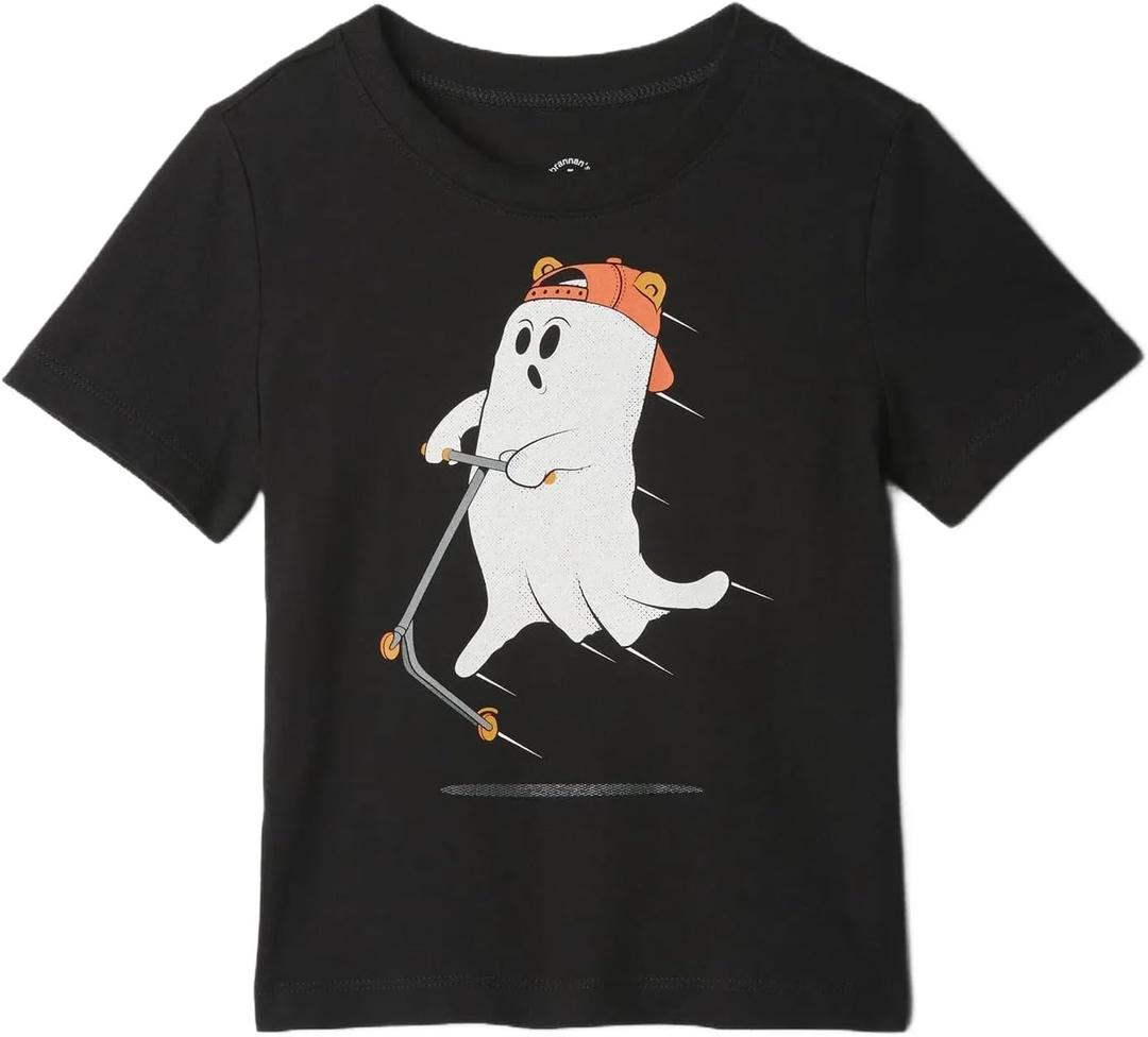 Gap Boys' Short Sleeve Graphic Tee (Black)