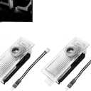 Door Light Logo Projector Compatible with 1-7 Series, X1-X7, Z GT M2-M5 auto 2-Piece Car Welcome Lamps (50th Anniversary)