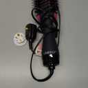 Dual Voltage Hair Dryer Brush with Negative Ion Antifrizz Styler  Hot Air Volumizer for 110V120V/220V240V European and Travel Use