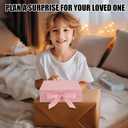 4Pcs Gift Box with Lids, 9"6.7"2.8" Magnetic Closure Collapsible Gift Boxes, Bridesmaid Proposal Box with Ribbons for Christmas Mothers Day Fathers Day Graduations Weddings Birthdays(Pink)