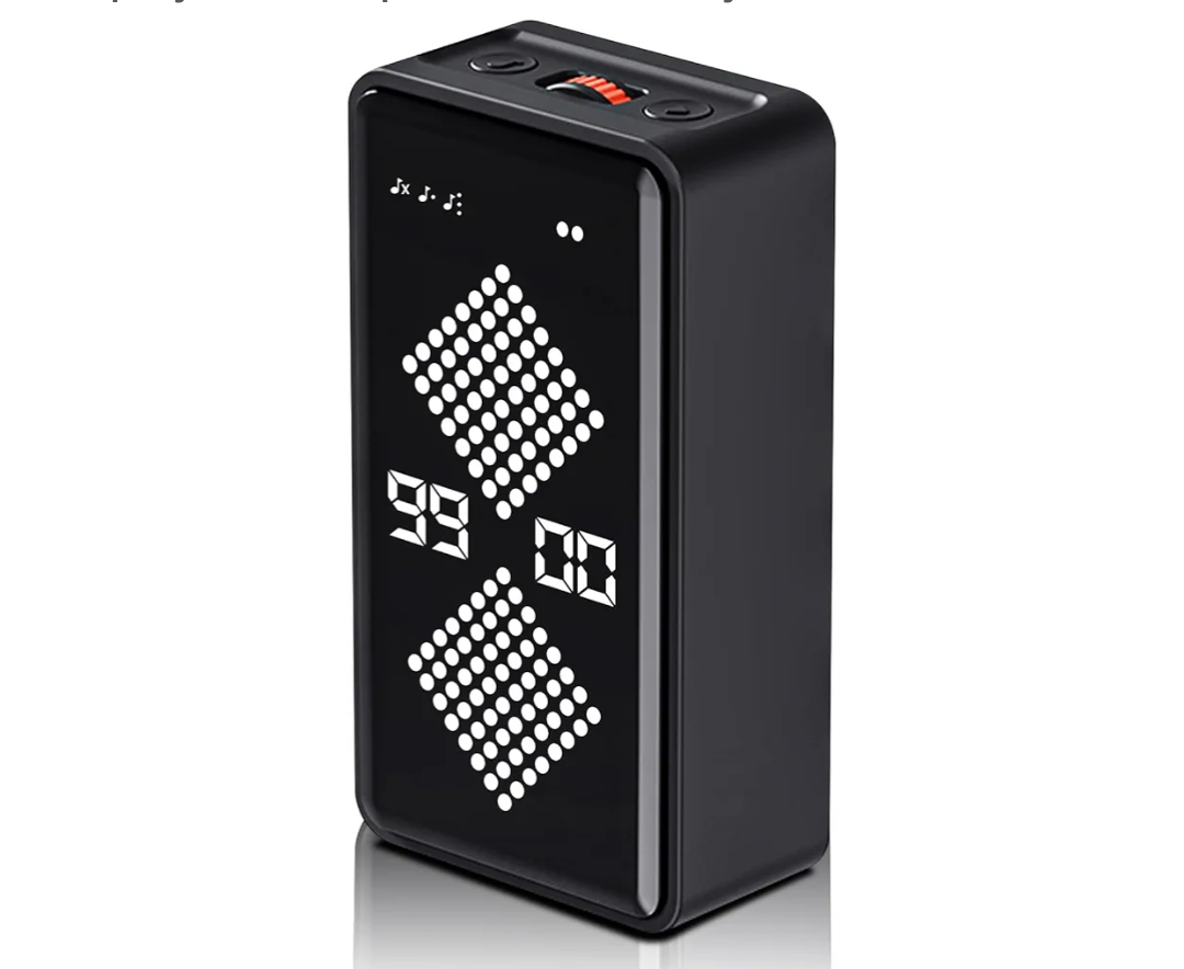 Digital Hourglass Timer, Magnetic Visual Focus Timers with Adjustable Alarm Volume & LED Display, Desk Flip Timer for Study, Work, Kitchen