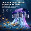 Cordless Pool Vacuum Robot with Dual high-Powerful Motors Provide Strong Suction, Self-Parking, 100 Min Runtime, Robotic Pool Cleaner for Above/In-ground Flat Pool up to 960 Sq.ft