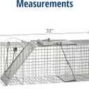 Havahart 1085 Large 1-Door Easy Set Humane Live Animal Trap for Armadillos, Cats, Groundhogs, Muskrats, Opossums, Raccoons, Skunks - Havahart Live Animal Cage Trap