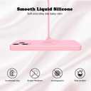 2 x Compatible with iPhone 15 Pro Max Case Pink, Liquid Silicone Case Full Body Shockproof Protective Phone Case Cover with Anti-Scratch Microfiber Lining for iPhone 15 Pro Max 6.7inch (Pink)