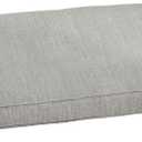 Sorra Home Sunbrella Corded Bench Cushion - Fade & Water Resistant, Outdoor & Indoor Long Patio Furniture Cushion with Plush Foam - Canvas Granite (57" x 24" x 2")