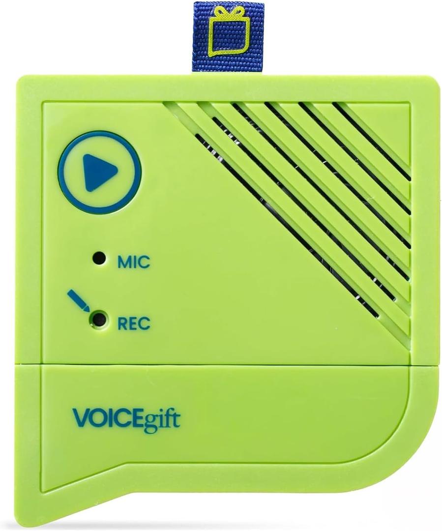 Voice-Over 60-Seconds Voice Recorder with Playback  Audio Recorder for Frames, Albums, Scrapbooks & Quilts - Customizable Digital Recorder with Built-in Microphone & Speakers  60 x 7 mm  1 Pack