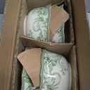 222 Fifth Adelaide Moss 16-Piece Porcelain Dinnerware Set  Service for 4, Plates, Bowls & Mugs, Hand-Applied Decal, Microwave & Dishwasher Safe, for Everyday Dining & Entertainment